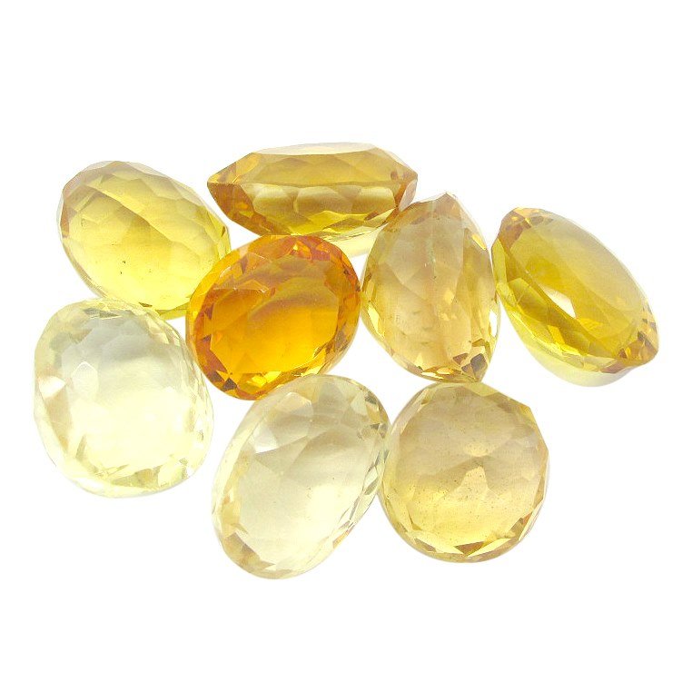 8 Mixed Citrine Gemstones 80cts