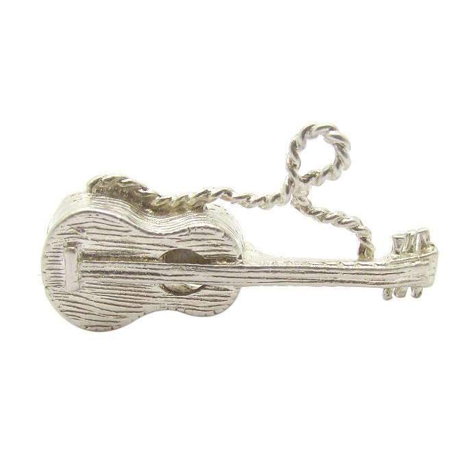 Sterling Silver Acoustic Guitar Charm