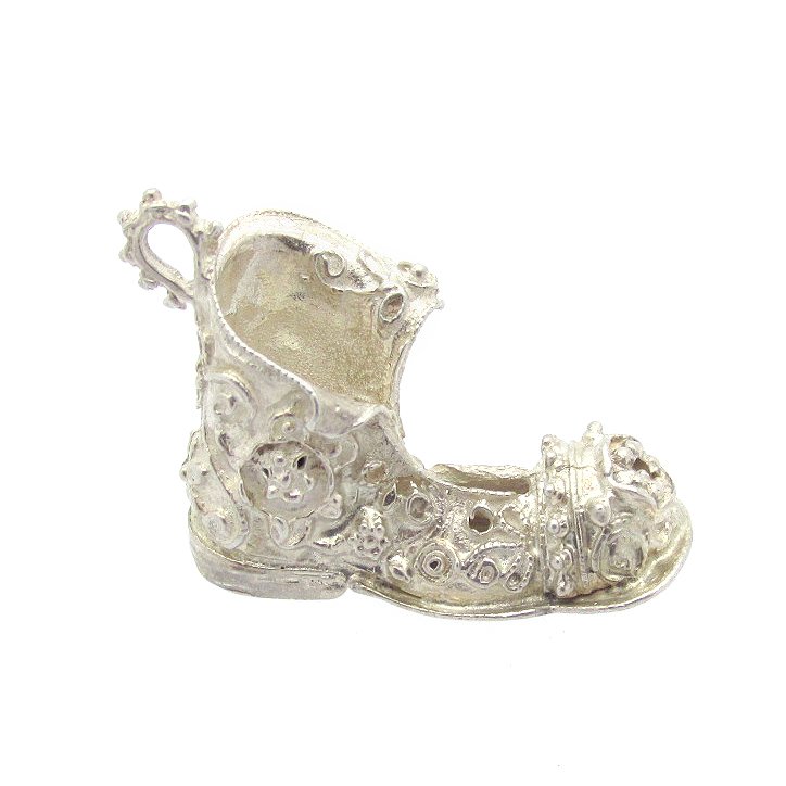Sterling Silver Large Decorative Boot Charm