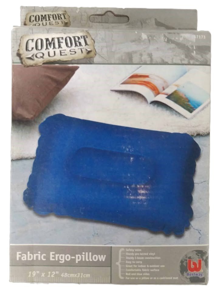 Bestway Comfort Quest Inflatable Fabric Ergo Pillow