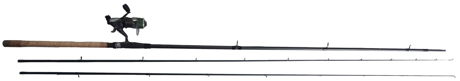 Leeda Duo Barbel Combo 3 piece fishing Rod + TF Gear Force 8 Reel