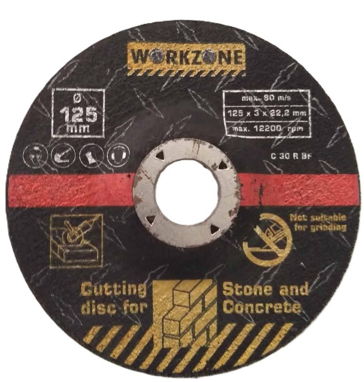 Workzone 125mm Cutting Disc For Stone & Concrete