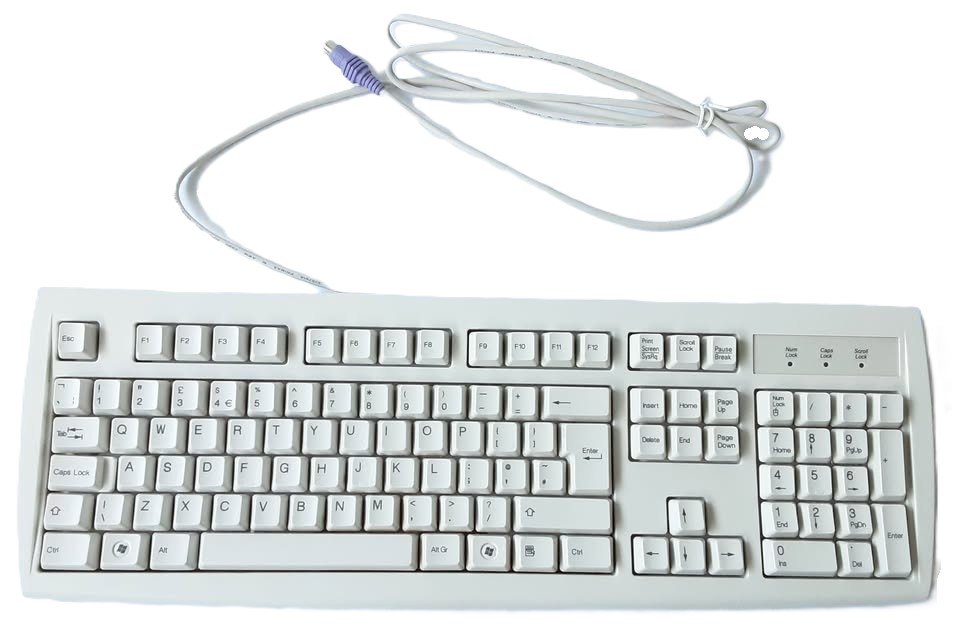 QWERTY Keyboard With PS/2 Connector