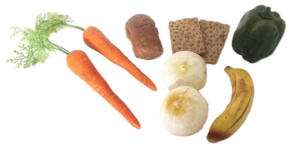 9 x Life Size Plastic Food Items