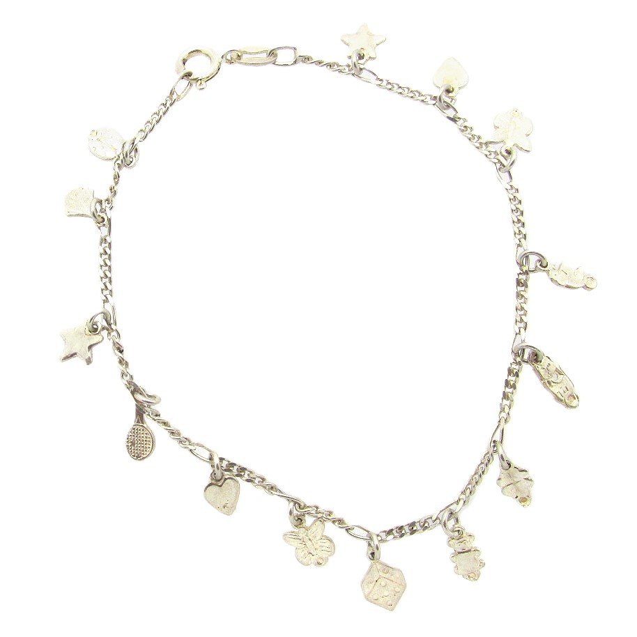 Sterling Silver Italian Figaro Link Bracelet