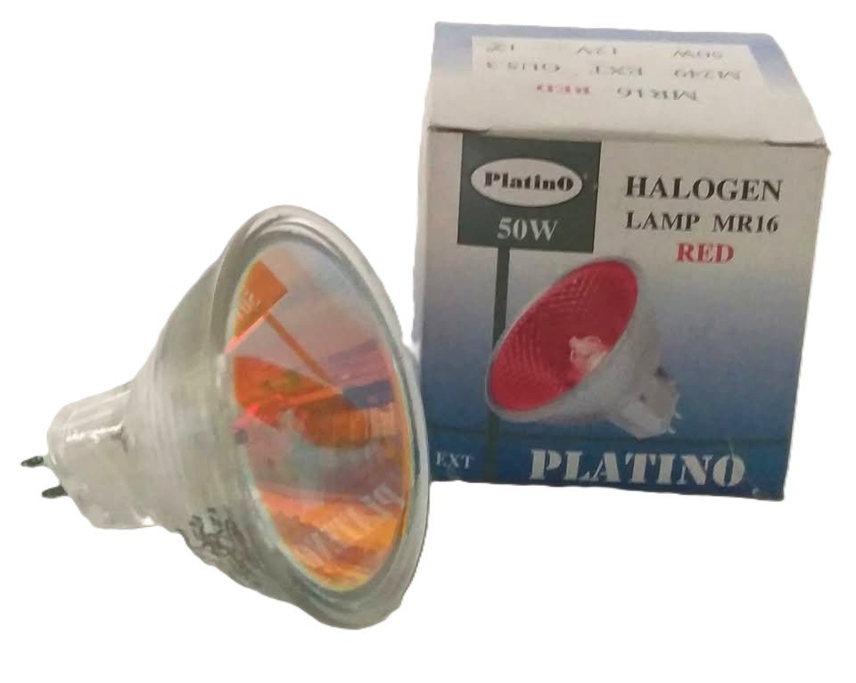 Platino 50w Red Halogen Bulb MR16