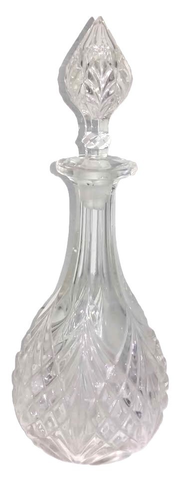 Early Victorian Cut Lead Glass Decanter