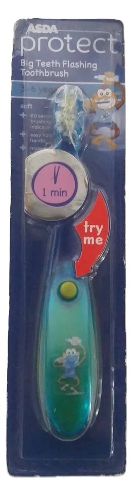 ASDA Protect Childs Toothbrush With Light Up Timer