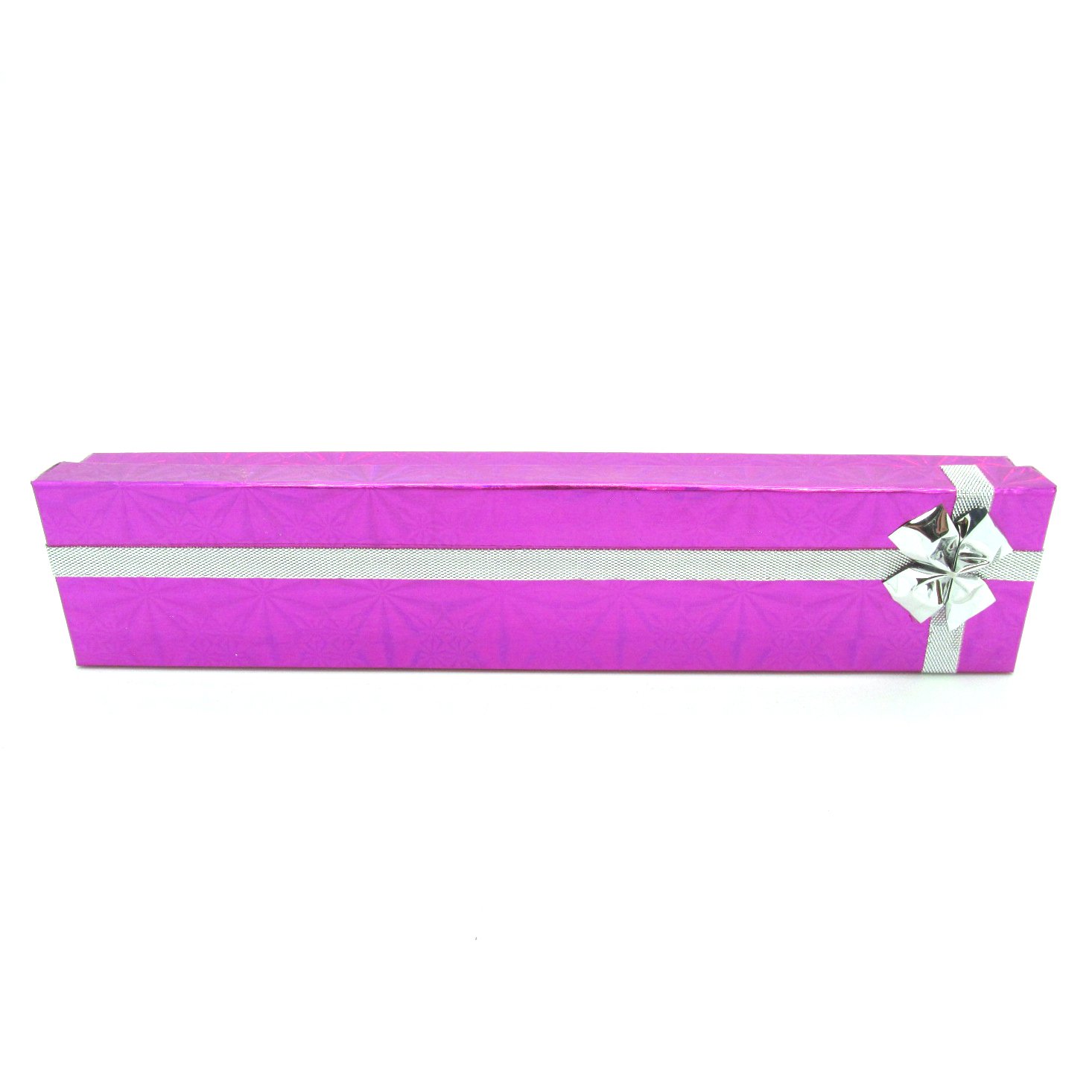 Pink Hologram Gift Box With Ribbon Bow