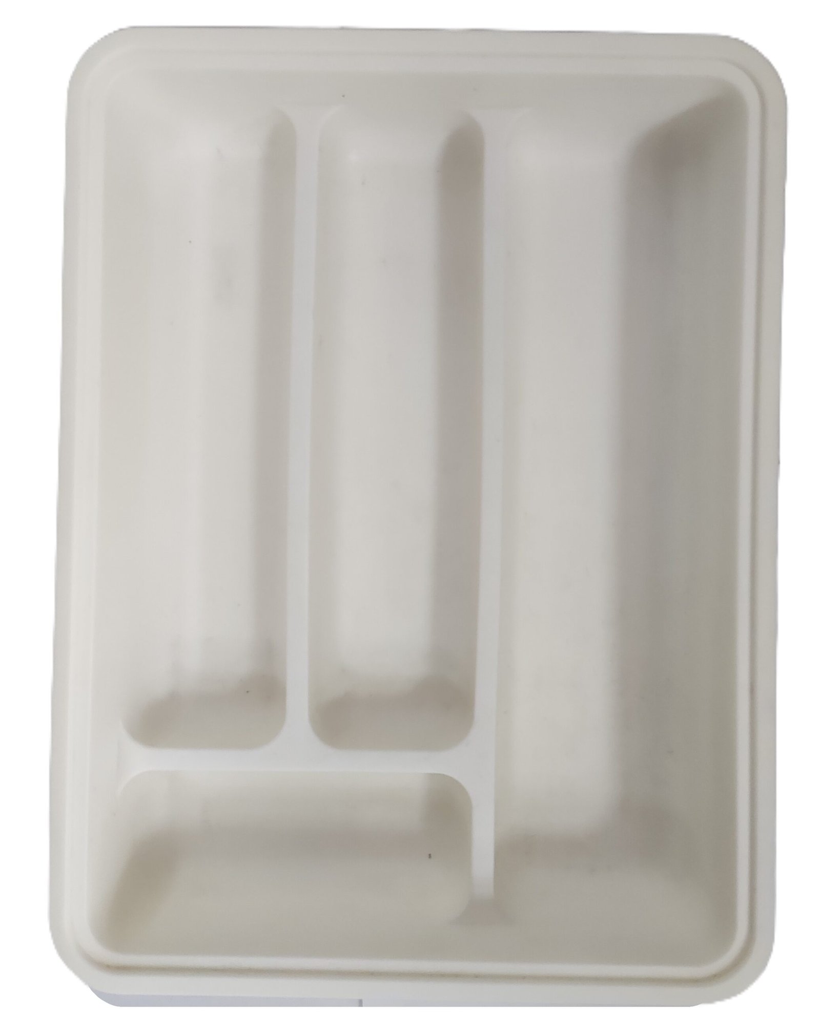 White Plastic Cutlery Tray