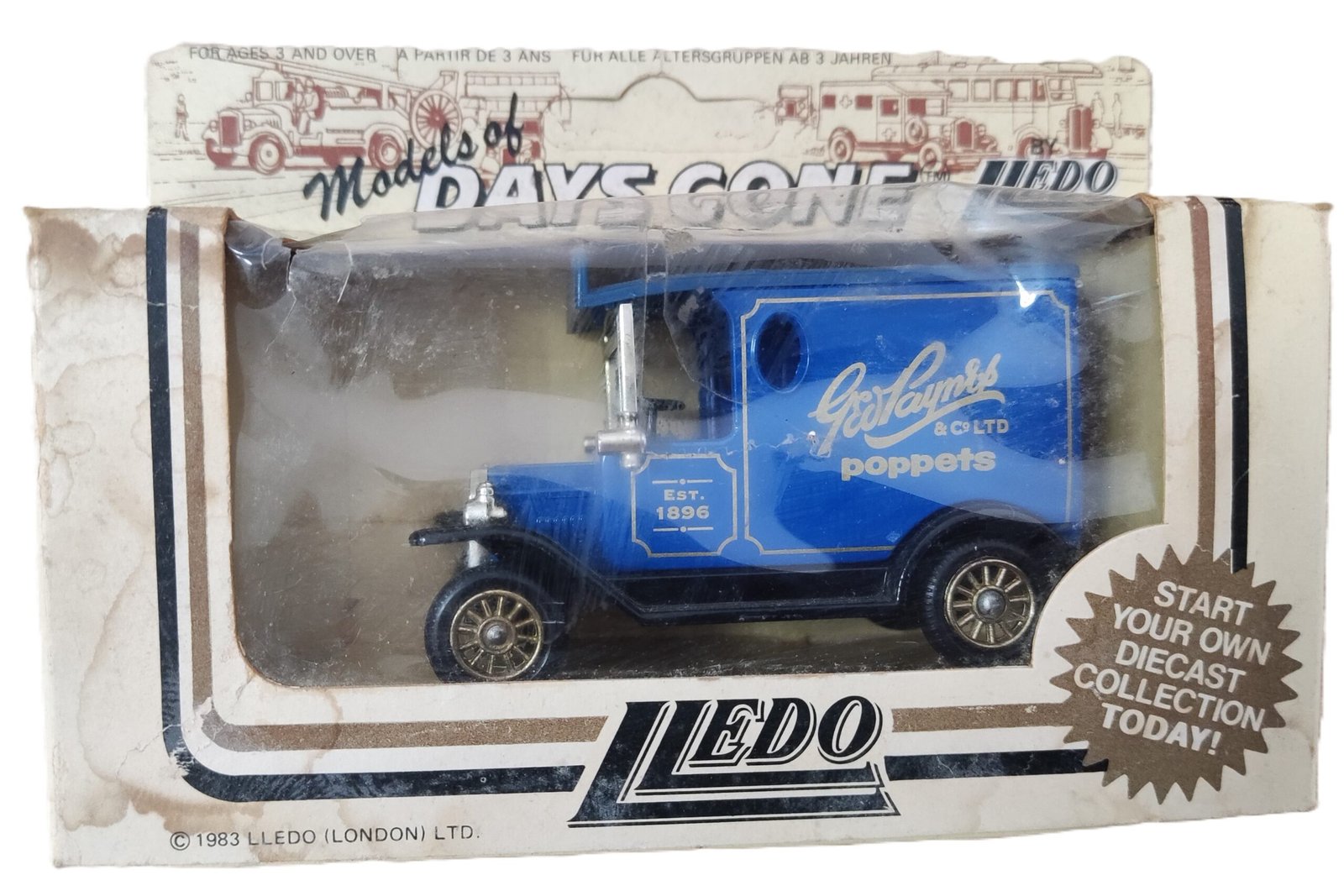 Lledo Days Gone 1920s Ford Model T Delivery Van - Paynes Poppets