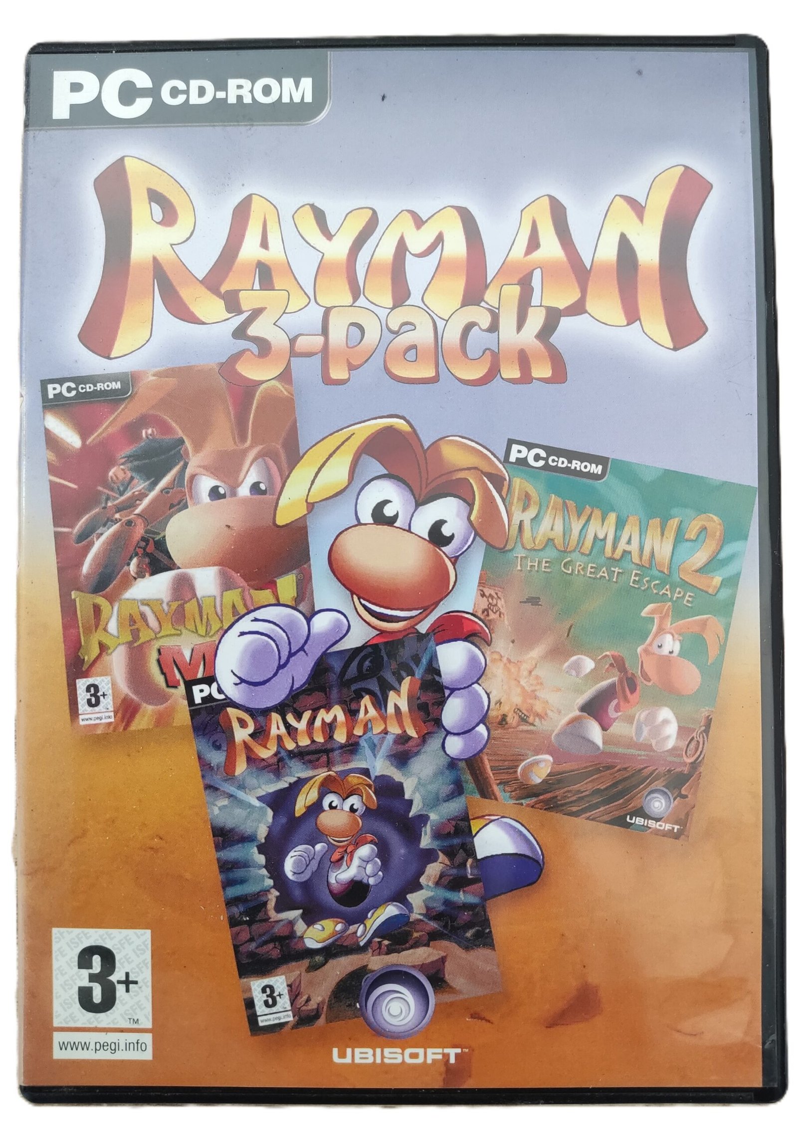 PC CD-ROM Rayman 3 Pack 1, 2, M PC Game