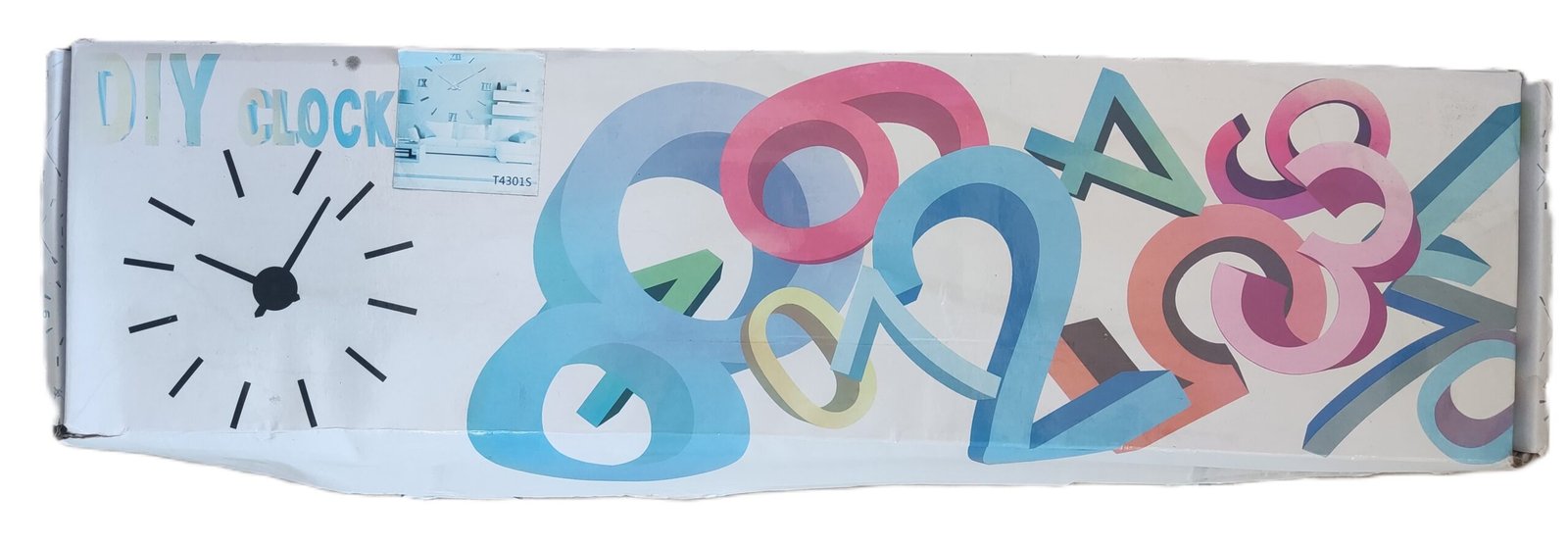 Funky Numbers DIY Wall Clock