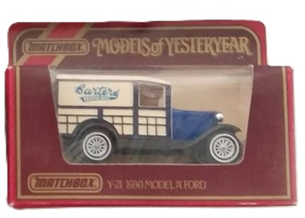 Matchbox Models Of Yesteryear Y-21 1930 Model A Ford - Carters Seeds