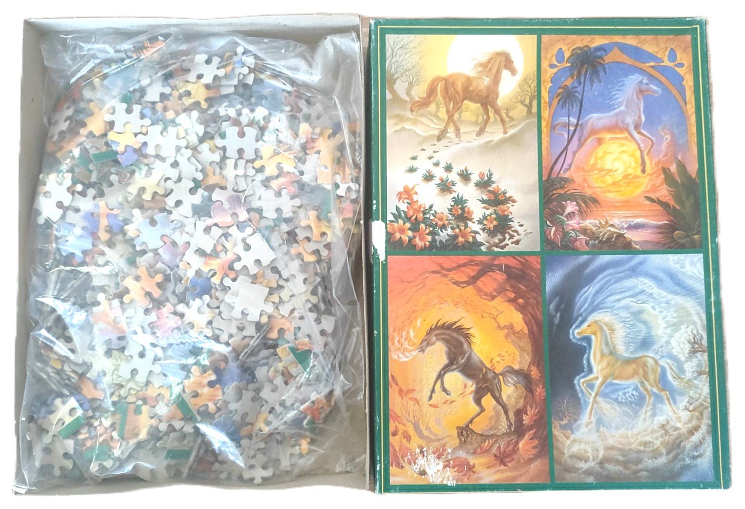 German Made 1000 Piece Jigsaw Puzzle Horses of The Four Seasons