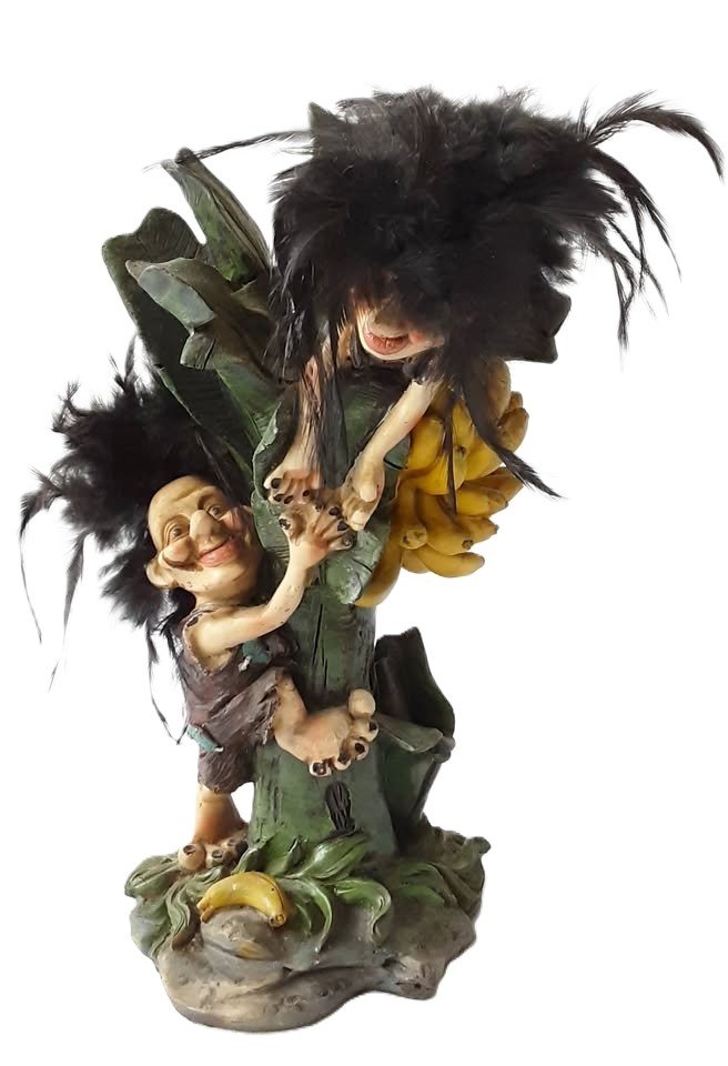 Resin Banana Tree Novelty Ornament